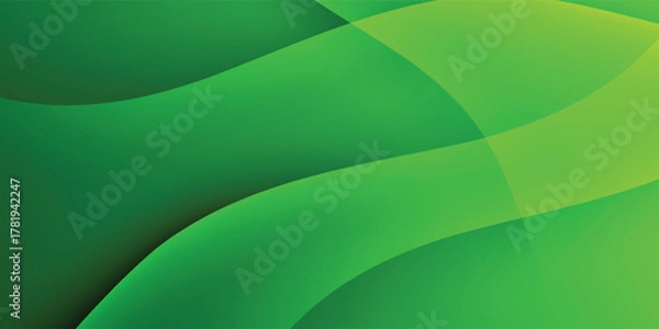 Fototapeta Abstract green wavy background. modern vector illustration eps 10. green background.