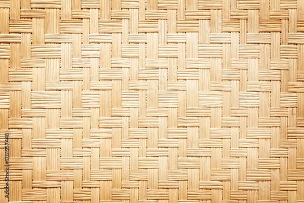 Obraz woven rattan with natural patterns texture background