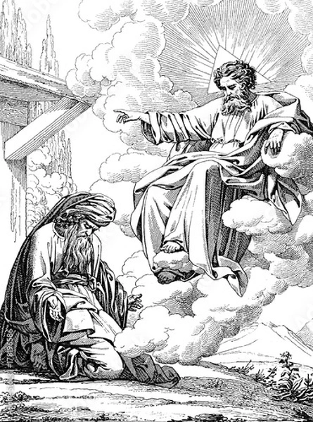 Fototapeta The calling of Abraham to the land of Canaan.