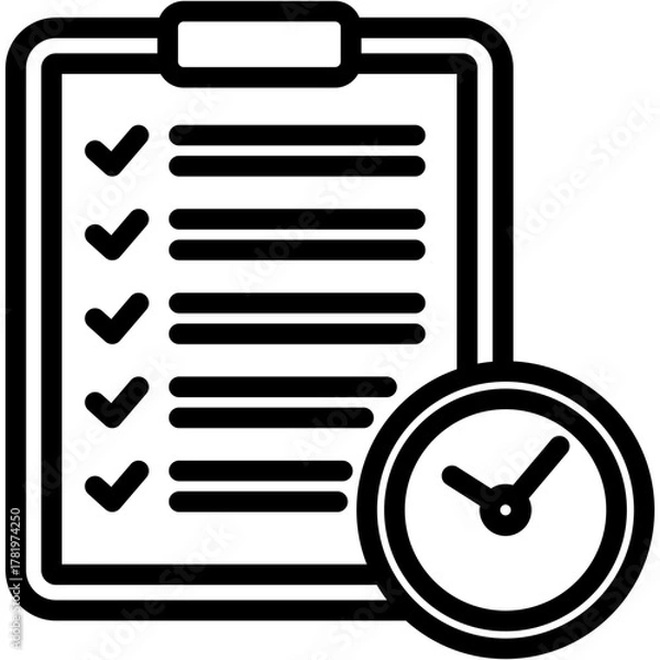 Fototapeta Discipline Mini Illustration Icon. Use For Modern Concept, Print, Ui, Ux Kit, Web And App Development. Vector Related To Business Finance, Management And More