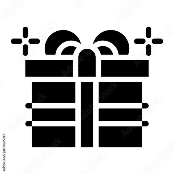 Obraz gift box icon vector