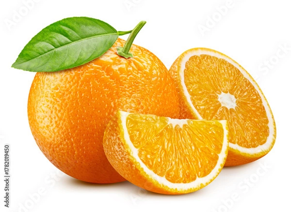 Obraz Orange isolated on white background