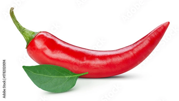 Obraz Red hot chili pepper isolated on a white background