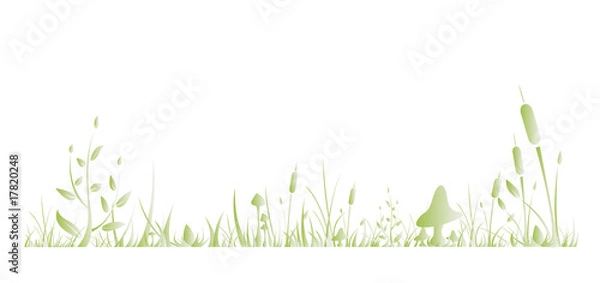 Obraz fond herbe verte saison