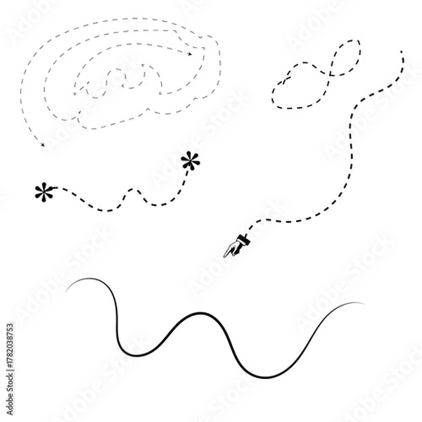 Fototapeta vector illustration of a map of the world