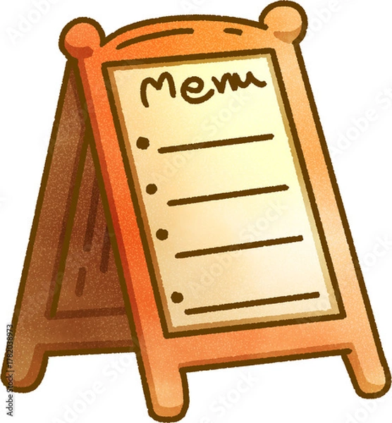 Obraz Menu Board Illustration