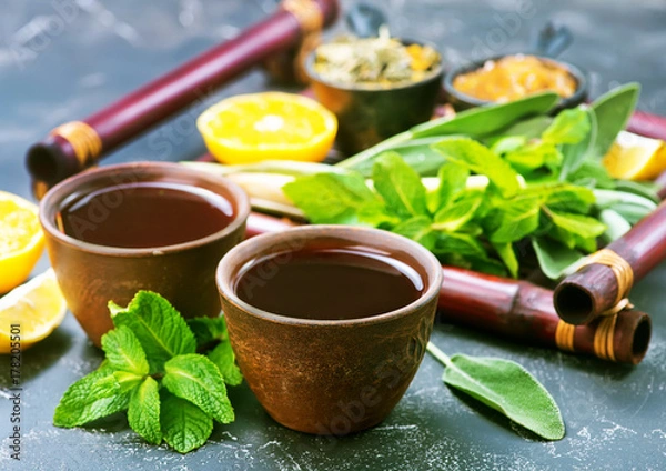 Fototapeta fresh tea