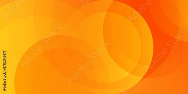 Fototapeta Abstract orange background with circles. Vector illustration