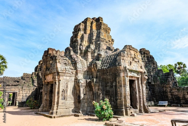 Obraz 12 世紀後半に建造されたプノンペンのタブローム遺跡