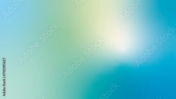 Obraz 青と緑色のグラデーション背景　背景デザイン