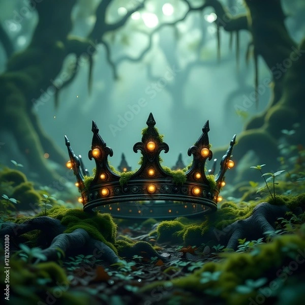 Fototapeta fairy tale castle in the night