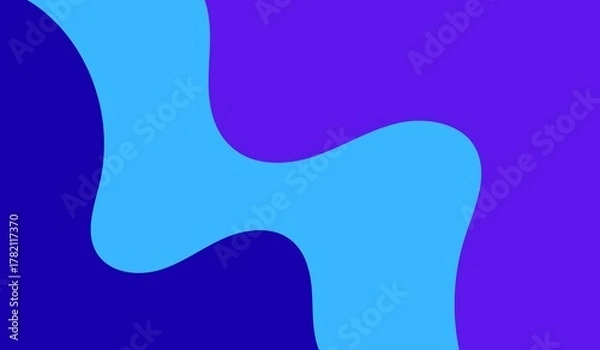 Fototapeta Dynamic colorful background with vibrant wavy shapes for modern design projects, websites, or social media posts creating a trendy and eye catching look