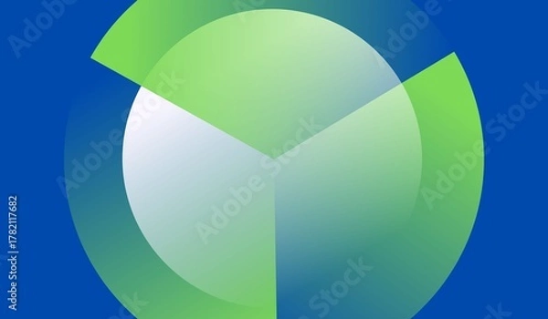 Fototapeta Vibrant gradient abstract shapes create a modern, dynamic backdrop perfect for tech, business, or design projects seeking a fresh, energetic feel.