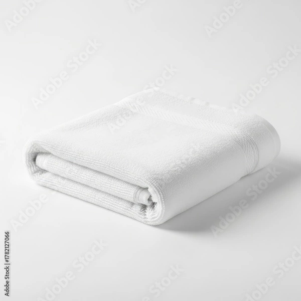 Fototapeta Folded White Towel