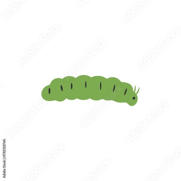 Fototapeta Butterfly life cycle in pastel tones: metamorphosis journey from caterpillar to butterfly