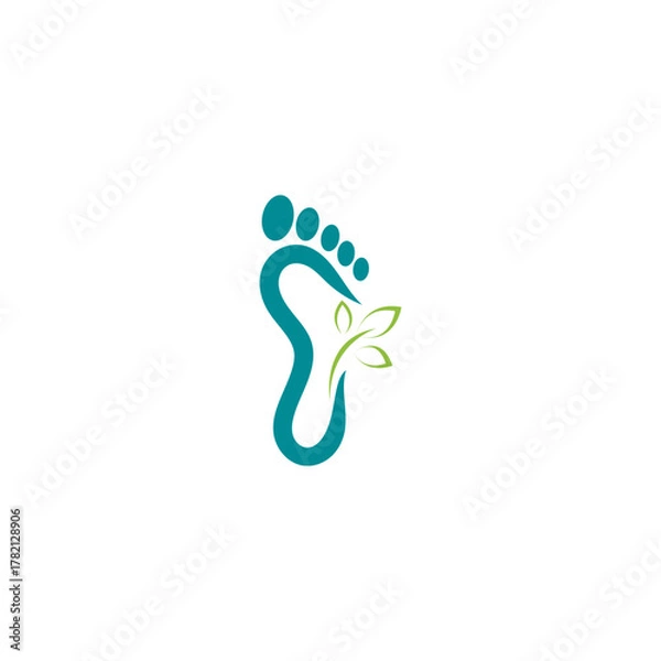 Fototapeta foot logo design template icon vector isolated