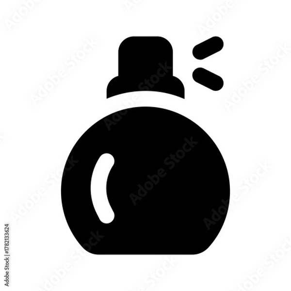 Obraz perfume glyph icon