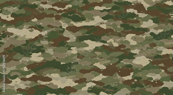 Obraz Abstract Green Brown Camouflage Pattern Background.