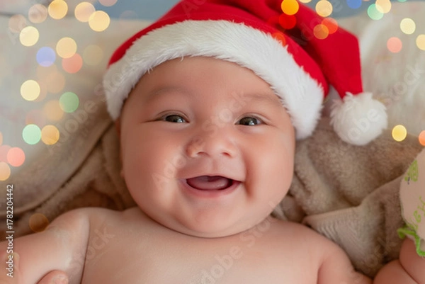 Obraz Little baby merry christmas