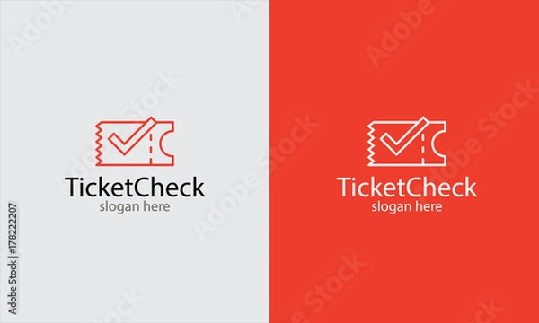 Fototapeta Logo wektor biletów