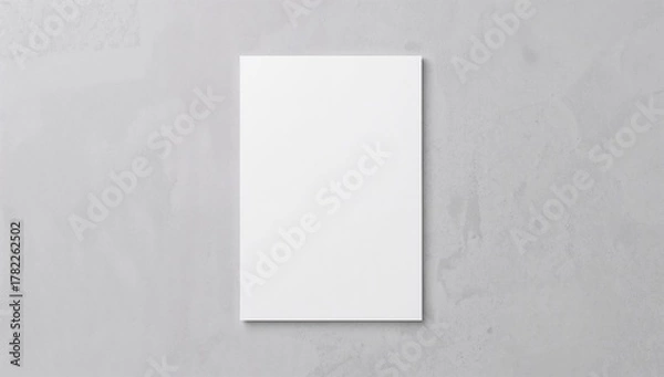 Fototapeta Blank letterhead on gray backdrop, suitable for text layout