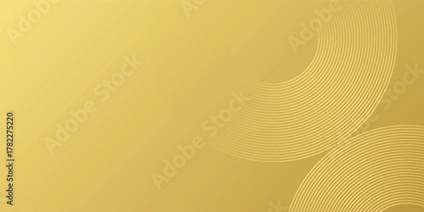 Fototapeta Gold circle lines texture background with glass effect for print artwork in cmyk color mode simple art modern, Eps10