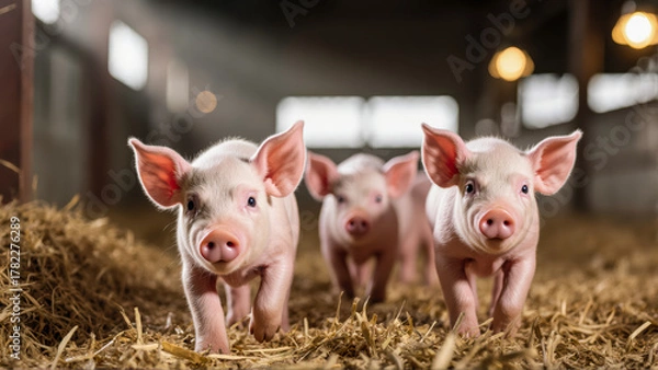 Fototapeta Symbolizes vitality and growth in sustainable farming. Diffused light casts beautiful shadows and highlights.