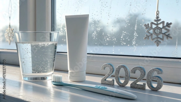 Obraz Clean Dental Winter Ad Concept