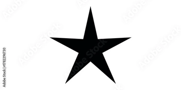 Obraz Five-pointed star. Vector illustration on a transparent background.