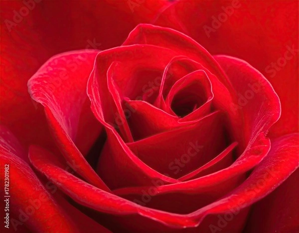 Obraz Close Up Red Rose Petals