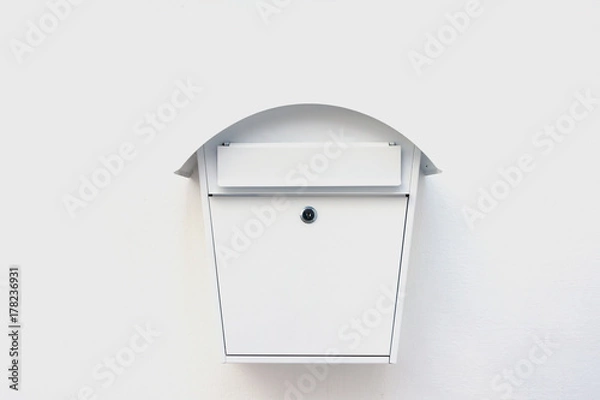 Fototapeta Mailbox isolated on white background, clipping path included