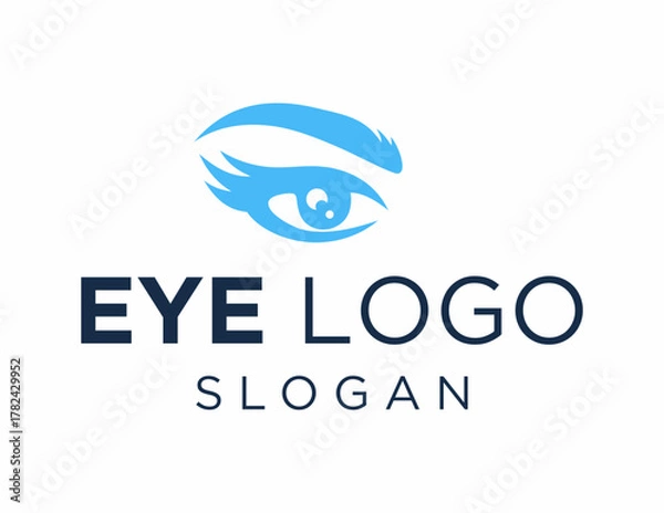 Obraz Logo design about Eye on a white background. created using the CorelDraw application.