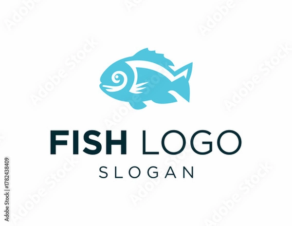 Obraz Logo design about Fish on a white background. created using the CorelDraw application.