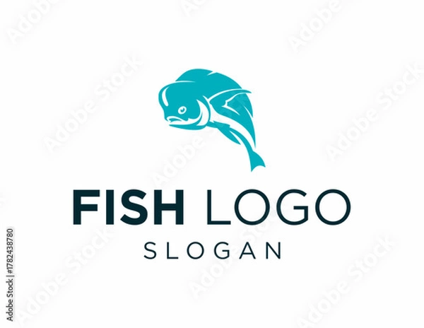 Obraz Logo design about Fish on a white background. created using the CorelDraw application.