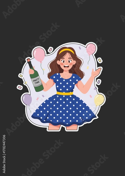 Obraz Happy New Year clip art.