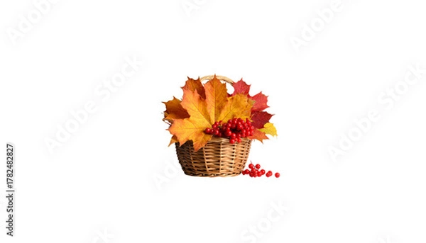 Obraz Pink and yellow spring bouquet on white background