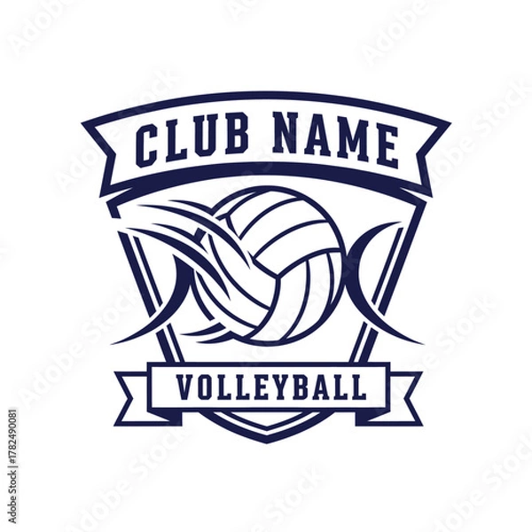 Fototapeta fish label vector