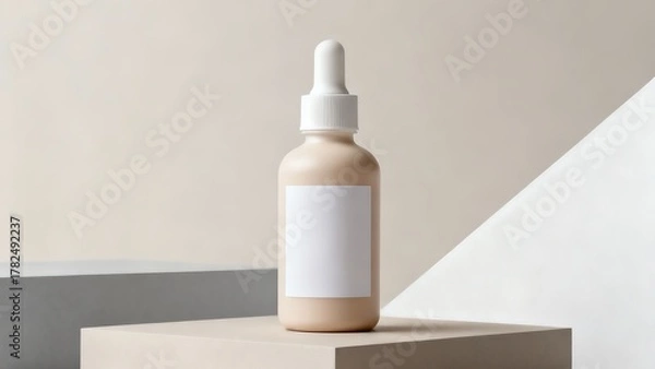 Fototapeta Modern minimalist Skincare Bottle Mockup