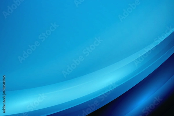 Fototapeta Blue abstract waves gradient background modern tech design wave curve line
