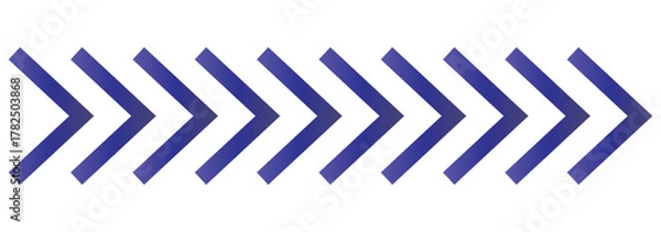 Obraz Abstract blue road moving dynamic symbols. Road lines arrow zigzag chevron speeds flat style.