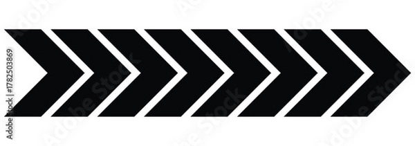Obraz Abstract blue road moving dynamic symbols. Road lines arrow zigzag chevron speeds flat style.