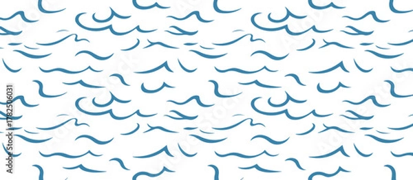 Fototapeta wave line pattern background for sea design