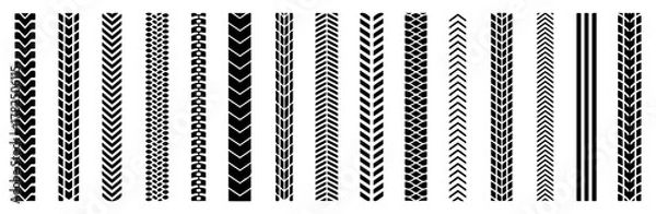 Fototapeta zipper fastener brush pattern set