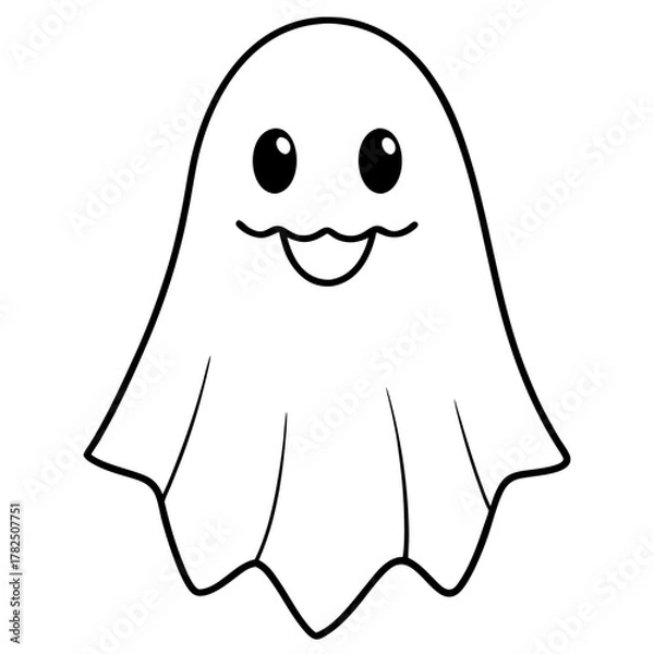 Fototapeta funny cartoon ghost