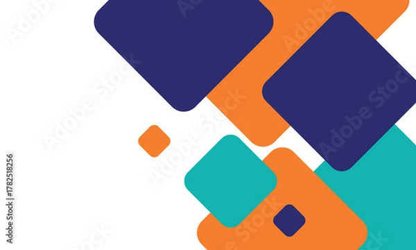 Fototapeta Abstract Square geometric Background, Creative Design Templates. Design