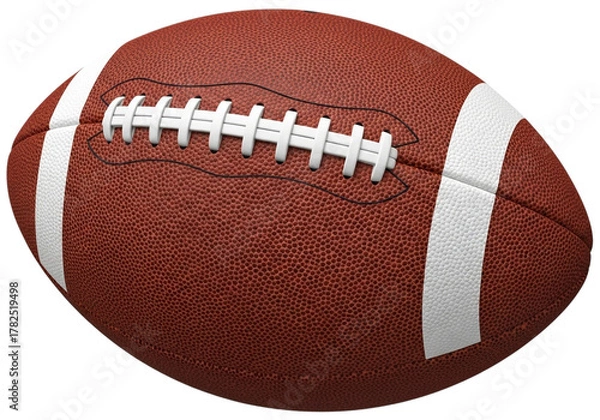 Obraz American football isolated on transparent background