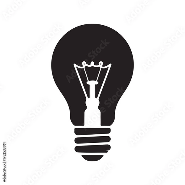 Fototapeta energy saving light bulb. vector eps 10