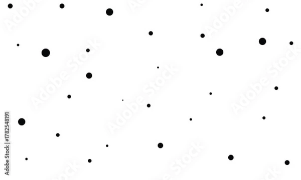 Fototapeta minimalist dotted vector background art, scattered black dots, digital dots artwork.