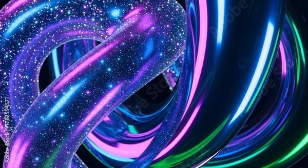 Obraz Cosmic Swirl Abstract Background