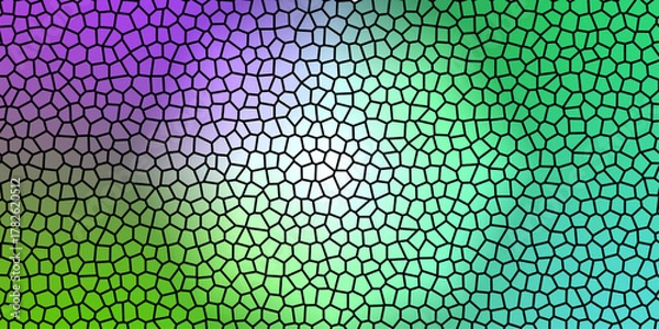 Fototapeta Multicolor tile wall high resolution real photo or brick seamless and texture interior background. Honeycomb background. seamless texture of stone wall. seamless mosaic. tile mosaic wall.